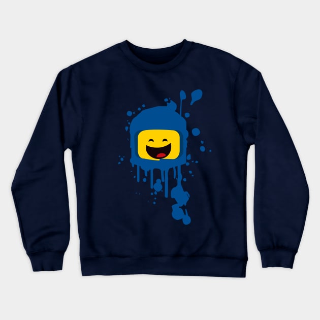 Paint Spaceman Crewneck Sweatshirt by The Brick Dept